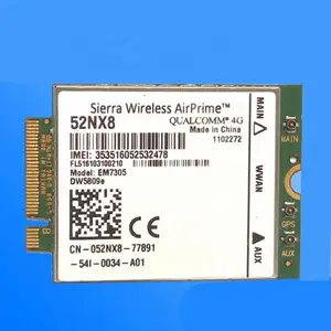 Scheda adattatore Wireless per DW5809e K2W44 per Sierra Airprime EM7305 M.2 4G 100M LTE WWAN Module D ell 7450 E7250 E5550 E5450