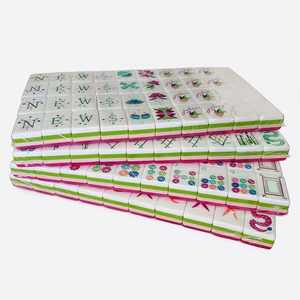 Set Mahjong Americano Personalizzato a 4 Strati in Acrilico, Disponibile negli Stati Uniti |   160 Tessere di Mahjong di Lusso Ecologiche, Spedizione Veloce Gratuita - Product Image 5