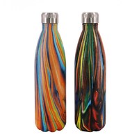 Gourde isotherme en acier inoxydable à double paroi écologique pour le camping, avec isolation thermique de 6 à 12 heures et logo personnalisé