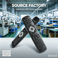 Control Remoto Universal para TV KEYUAN TY-44D de Código Fijo, Anti-Impactos, con 4 Botones, Batería AAA, Alcance de 20m