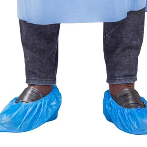 Couvre-chaussures <span class=keywords><strong>jetables</strong></span> bleu non tissé anti-poussière couvre-pieds couvre-chaussures CPE couvre-chaussures avec élastique - Product Image 1