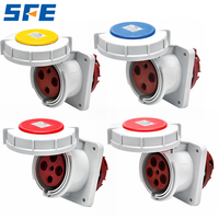 Prise de courant industrielle SFE IEC60309 IP44 IP67 étanche monophasée triphasée 220-380V 240-415V 3 4 5 pôles