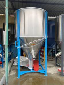 Cuchillas intensificadoras VBJX industriales de 100kg y 500kg con máquina mezcladora de cinta de polvo de harina de alimentación de grano vertical - Product Image 4