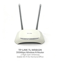 Router TP-Link TL-WR842N de Bajo Precio, 300Mbps, 2.4GHz, Inalámbrico, WiFi, Router Africano, Versión en Inglés de Segunda Mano, Popular a Nivel Mundial