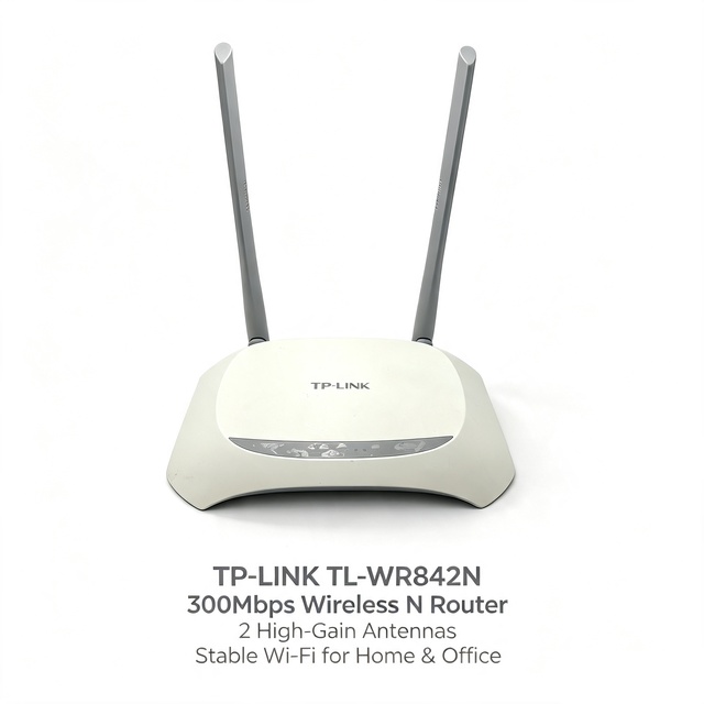 Low Price Router TP Link TL-WR842N 300Mbps 2.4GHz Wireless WiFi African Router, Globally Popular Second-hand English Version