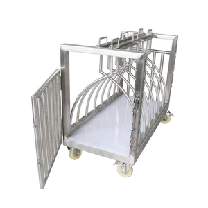 <span class=keywords><strong>Cage</strong></span> de contrôle de compression d'animal de dossier d'acier inoxydable vétérinaire pour l'usage d'aquarium de chien de chiot - Product Image 4