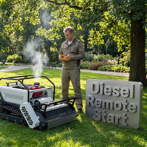 <span class=keywords><strong>Tondeuse</strong></span> à gazon multifonctionnelle télécommandée 800 mm avec remorque pour l'entretien des terrains de golf - Product Image 4
