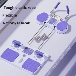 Tabla de Ejercicios Abdominales Multifuncional Plegable de Acero, <span class=keywords><strong>Rueda</strong></span> de Pilates <span class=keywords><strong>con</strong></span> Rebote Automático, Soporte Plano para <span class=keywords><strong>Flexiones</strong></span> - Product Image 3