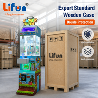 Игровой автомат LIFUN Lucky Spin Mini Gamer Spin с 24 призовыми клипсами, монетоприемник, настраиваемый, для брелоков и подарков, высокая прибыльность