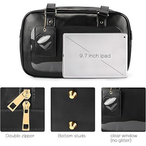 Ita <strong>Bag</strong> <strong>Japanese</strong> <strong>School</strong> <strong>Bag</strong> with Insert Tote Shoulder Anime Purse for Cosplay with Clear Window - Product Image 3