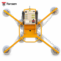 Elevador de Vidrio por Vacío de Alta Resistencia de 1200 kg, 12 Ventosas, Rotación Automática, Inclinación, Control Remoto para Paneles Grandes