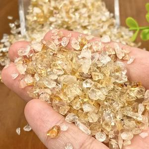 Venta al por Mayor de Piedras Preciosas de Citrino Natural de Brasil de Alta Calidad, Virutas de Cristal Dorado, Piedra Curativa Purificadora, Decoración para el Hogar - Product Image 3