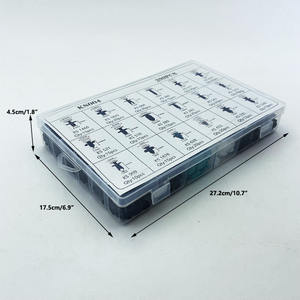 299 + 45pcs הסיטונאי ניילון קליפים \ סירטוני רכב ערכת מסמרת חתוך מגוון רחב פלסטיק אוניברסלי bumper קליפים - Product Image 5
