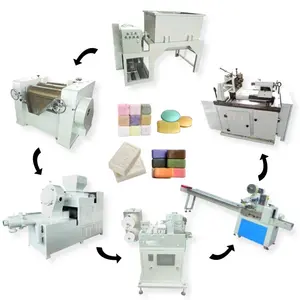 Ligne de fabrication de savon entièrement automatique Ligne d'équipement de finition Fabricant de ligne de savon ou de toilette Machine de fabrication de savon en barre