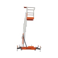 Qiyun Kinglift – élévateur hydraulique à mât unique, 4m, matériau en alliage d'aluminium, peut entrer dans le mini élévateur, entraînement hydraulique