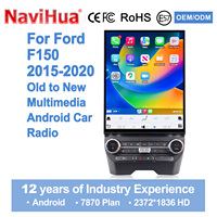Navihua Nouveau autoradio Android 16 pouces, système multimédia Carplay, autoradio stéréo GPS, navigation DSP, unité principale pour Ford F150 Raptor 2015-2020