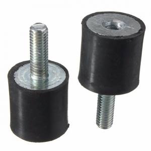 تثبيت صدمات مطاطي مضاد للاهتزاز بخيط UNC-20 مثبت عزل اهتزازي أسطواني عالي الجودة - Product Image 2