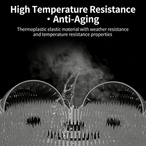 Tapis de douche antidérapant en silicone écologique Pro-Density avec couvre-pieds amovible pour le lavage des pieds et du dos - Product Image 4
