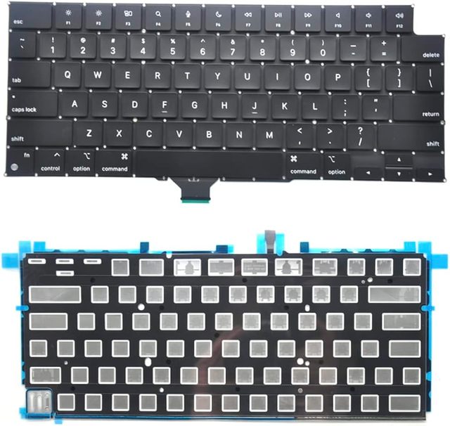 Replacement Keyboard Compatible with MacBook Pro 14" A2442, 16" A2485 2021 - US Layout