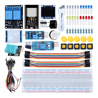 DIY IoT ESP32 Kit de iniciación a la educación, programación ESP32, placas de desarrollo, Kit electrónico, placa de pruebas