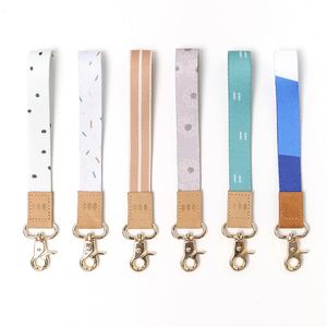 2023 Hot New Sublimation Debossed Logo Leather Wrist <b>Lanyard</b> for Teachers - Product Image 2
