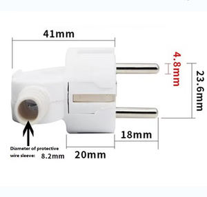 Spina di alimentazione europea staccabile auto cablaggio 16 a250v spina coreana tedesca Standard europea spina di alimentazione a tre poli - Product Image 4