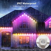 Smart Point Light RGBIC IP67 impermeable al aire libre para la decoración de la casa del techo Led luces de Navidad permanentes