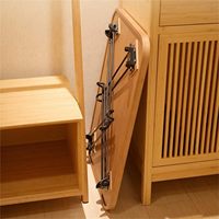 Support d'ordinateur portable pliable en bambou personnalisé avec surface en PU pour canapé et lit