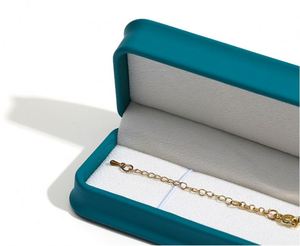Pu Leather Necklace <b>Long</b> Bracelet Jewelry Storage Case Pendant Chain Packaging Gift <b>Box</b> - Product Image 4