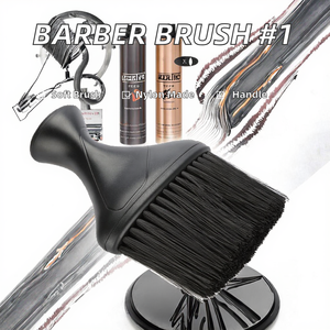 Brosse à raser pour salon de coiffure, brosse à poils doux pour nettoyer le cou lors de la coiffure et des coupes de cheveux # 1) - Product Image 2