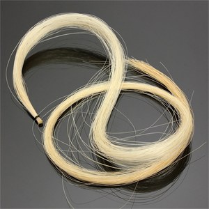 Pelo de Arco de Violín Profesional Hecho de Cola de Caballo, Apto para Arcos de <span class=keywords><strong>Viola</strong></span>, <span class=keywords><strong>Violonchelo</strong></span> <span class=keywords><strong>y</strong></span> Contrabajo - Product Image 1