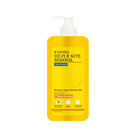 Savon liquide anti-acariens au soufre RSMHRQ 3-en-1 Nettoyage en profondeur Contrôle du sébum Apaise Hydrate Anti-acné Soin du dos Unisexe 300ml