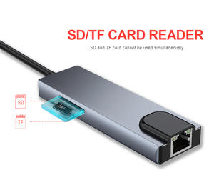 type c to hdmi rj45 multi <span class=keywords><strong>dock</strong></span> <span class=keywords><strong>station</strong></span> usb 3.0 splitter for home macbook <span class=keywords><strong>ipad</strong></span> pro several ports usb hub - Product Image 6