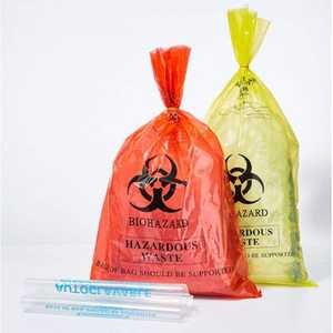 Venta al por mayor directa de fábrica, bolsas de riesgo biológico médicas esterilizables en autoclave desechables resistentes a perforaciones para eliminación de residuos infecciosos a granel - Product Image 1