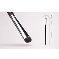 036 Gagang Kayu Ebony 41Pcs Kuas Makeup Logo Kustom Label Pribadi Kuas Smoky Eyes Bulu Sintetis Tabung Tembaga