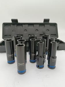 Tùy Chỉnh 11Pcs 1/2 Inch Ổ Đĩa Vuông Sâu Tác Động Ổ Cắm Bộ 6-Điểm 78Mm CR-MO Thép Cờ Lê Tự Động <span class=keywords><strong>OEM</strong></span> Dụng Cụ Tay Cho Xe Hex - Product Image 2