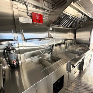 OEM Food Truck Camping Cart Customized Stainless Steel Trailer Coffee Concession Restaurant Fast Food Cart <b>Sale</b> - Product Image 5