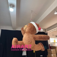 Ours en peluche gonflable de vente chaude pour la Saint-Valentin pour la décoration d'événement, ours en peluche pour la décoration d'événement