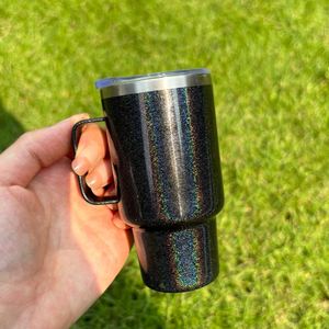 Vasos de chupito de acero inoxidable mini aislados de 3 oz con asa, con logo personalizado, en colores macaron, para whisky, tequila, vodka - Product Image 2