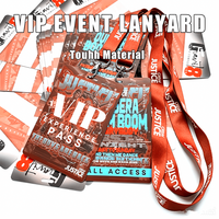 Tarjeta de Identificación VIP de Plástico Personalizada, Etiqueta de Impresión por Transferencia Digital, Pase para Eventos Backstage, Tarjeta Magnética Impresa Personalizada con Cordón