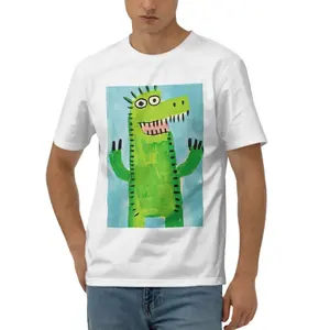 เสื้อยืดฟิตเนสแขนสั้นผ้าคอตตอนออร์แกนิกสำหรับผู้ชาย100% พิมพ์ลายน้ำหนัก220กรัม - Product Image 3