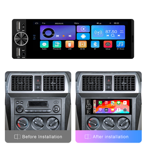 Rhythm Universal 1Din Lecteur MP5 de voiture de 6.36 pouces avec écran tactile CarPlay filaire Modes de lecture multiples Appels stéréo mains libres - Product Image 4