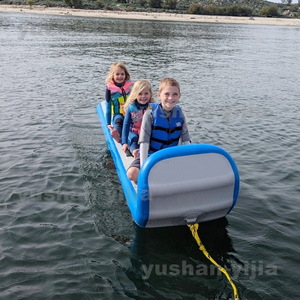 Toboggan gonflable pour sports d'hiver Toboggan pour ski Toboggan <span class=keywords><strong>luge</strong></span> à fond dur Tube de neige Équipement de jeu aquatique - Product Image 2