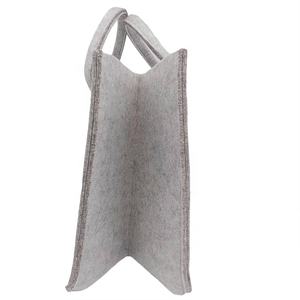 Portador de leña Bolsa de asas para troncos Reutilizable Chimenea Portador de troncos Estante de pila de leña Bolsa de transporte de madera para fuego Cesta de madera para fuego de fieltro - Product Image 5