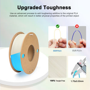 Filament d'impression 3D lumineux LONQI 1 kg 1,75 mm, filament PLA bleu lumineux, filament PLA lumineux pour imprimante 3D - Product Image 4