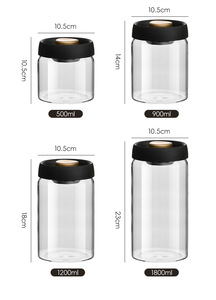 <span class=keywords><strong>Barattoli</strong></span> <span class=keywords><strong>di</strong></span> stoccaggio in grani <span class=keywords><strong>di</strong></span> caffè moderni in <span class=keywords><strong>vetro</strong></span> trasparente <span class=keywords><strong>sottovuoto</strong></span> serbatoio a prova <span class=keywords><strong>di</strong></span> umidità contenitore ermetico <span class=keywords><strong>di</strong></span> estrazione dell'aria cucina - Product Image 2