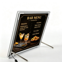 Boîte à lumière LED 3D stéréo en alliage d'aluminium avec 2000 lumens pour les menus des cafés et des restaurants