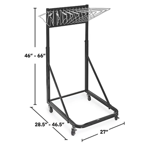 Có thể điều chỉnh phong cách hiện đại di động bản thiết kế chủ với 6 treo kẹp màu xanh in lưu trữ Organizer đứng hiển thị tập tin - Product Image 2