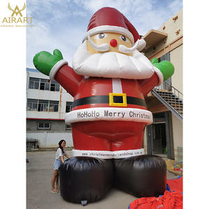 Figura de Papá Noel inflable para exteriores, juguete de PVC de 25 pies para Navidad - Product Image 2
