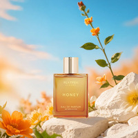 Parfum au miel et au citron sans alcool pour femmes - 100 ml, grande capacité, parfum sucré gourmand, spray corporel aux agrumes longue durée